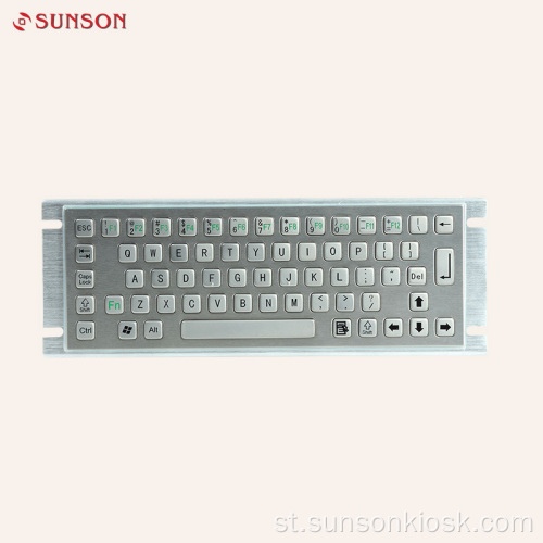 Metal Keyboard e nang le Touch Pad